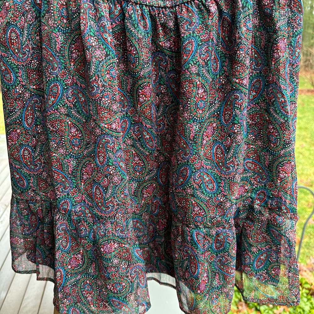 Loft paisley print skirt- medium